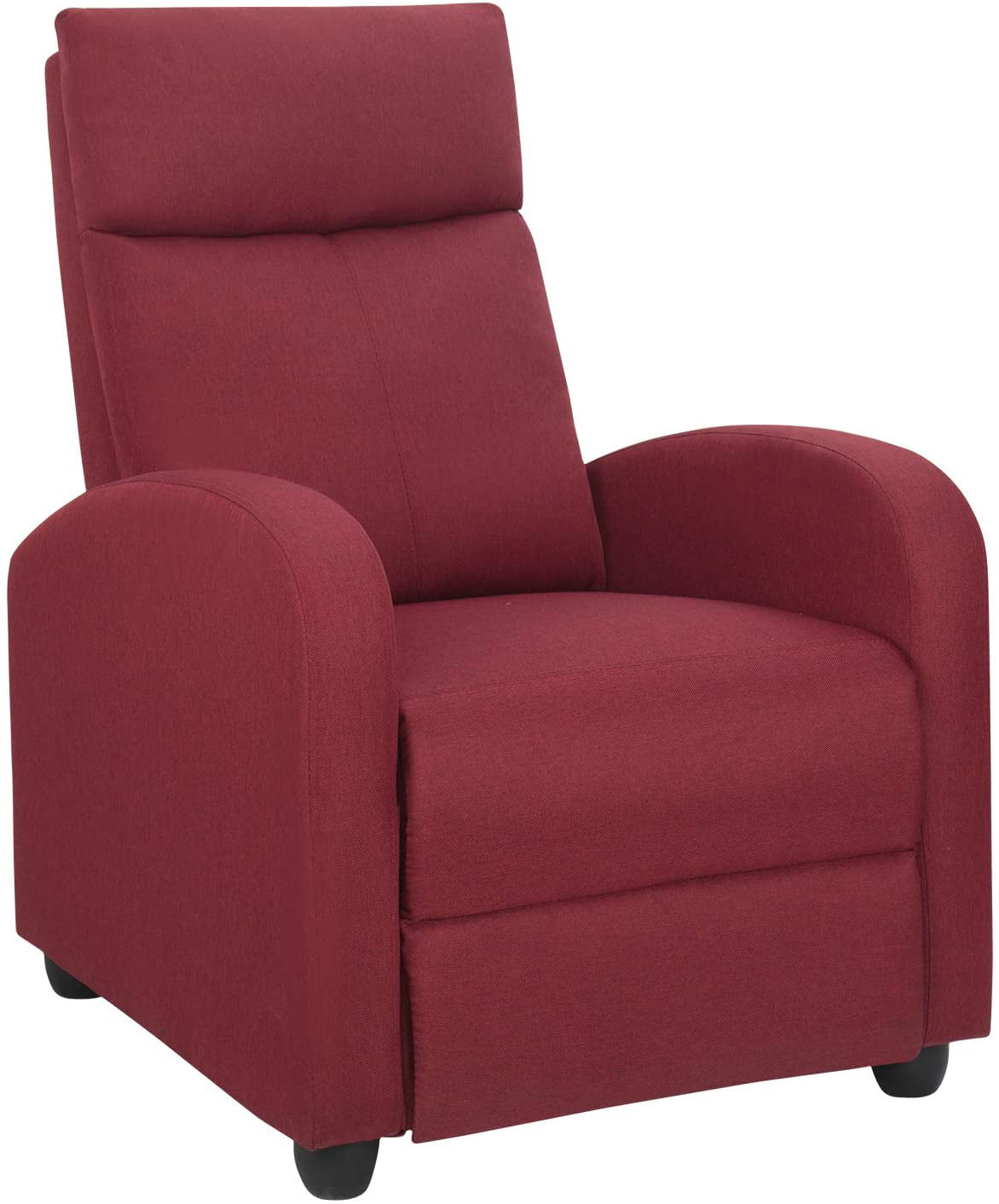 Lacoo Home Theater Recliner Red Fabric Recliner. Multi Options Available