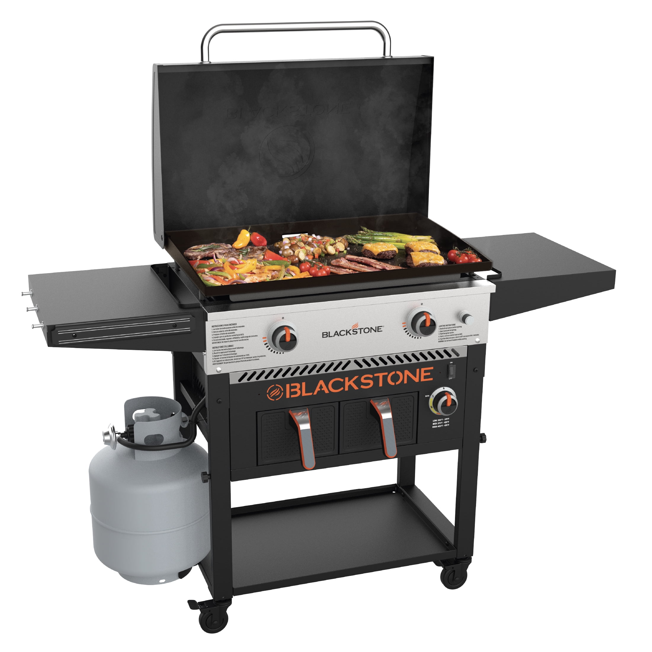 Blackstone 2-Burner 28″ Griddle with Air Fryer Combo
