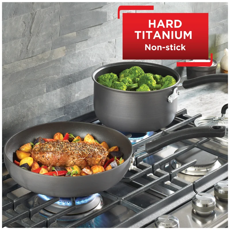 T-fal E76582 Ultimate Hard Anodized. Nonstick 5 Qt. Jumbo Cooker. Black. 5 Quart. Grey