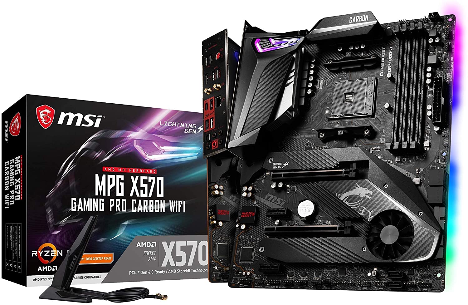 MSI AMD X570 Gaming Pro Carbon ATX DDR4-SDRAM Motherboard