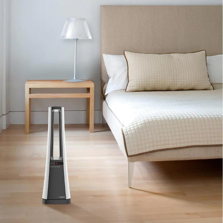 Lasko Bladeless 1500-Watt Electric Ceramic Oscillating Space Heater with Digital Display and Remote Control