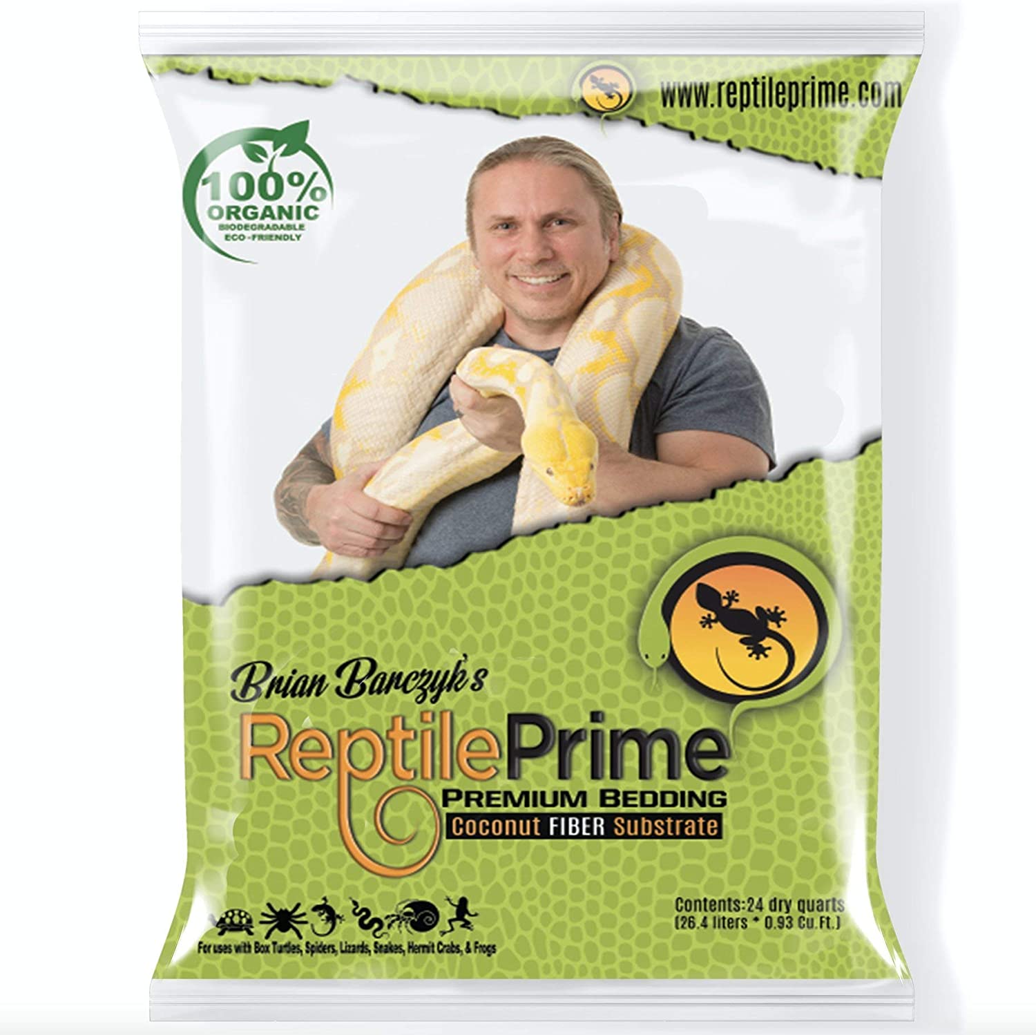 Reptile Prime Coconut Fiber Reptile Substrate. 24-qt bag