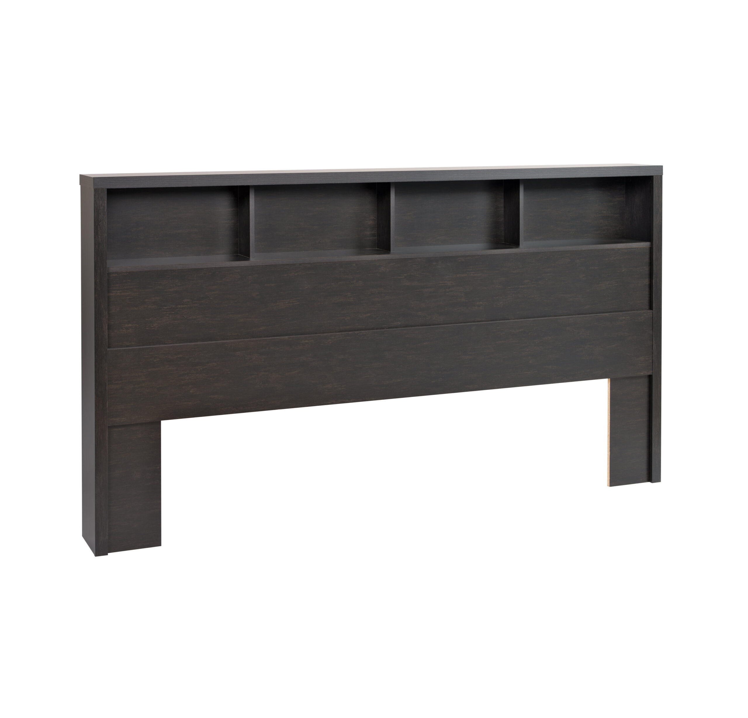 Prepac District Transitional Washed Black King Headboard