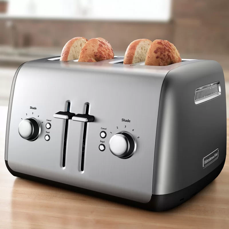 KitchenAid KMT4115CU 4-Slice Toaster with Manual High-Lift Lever