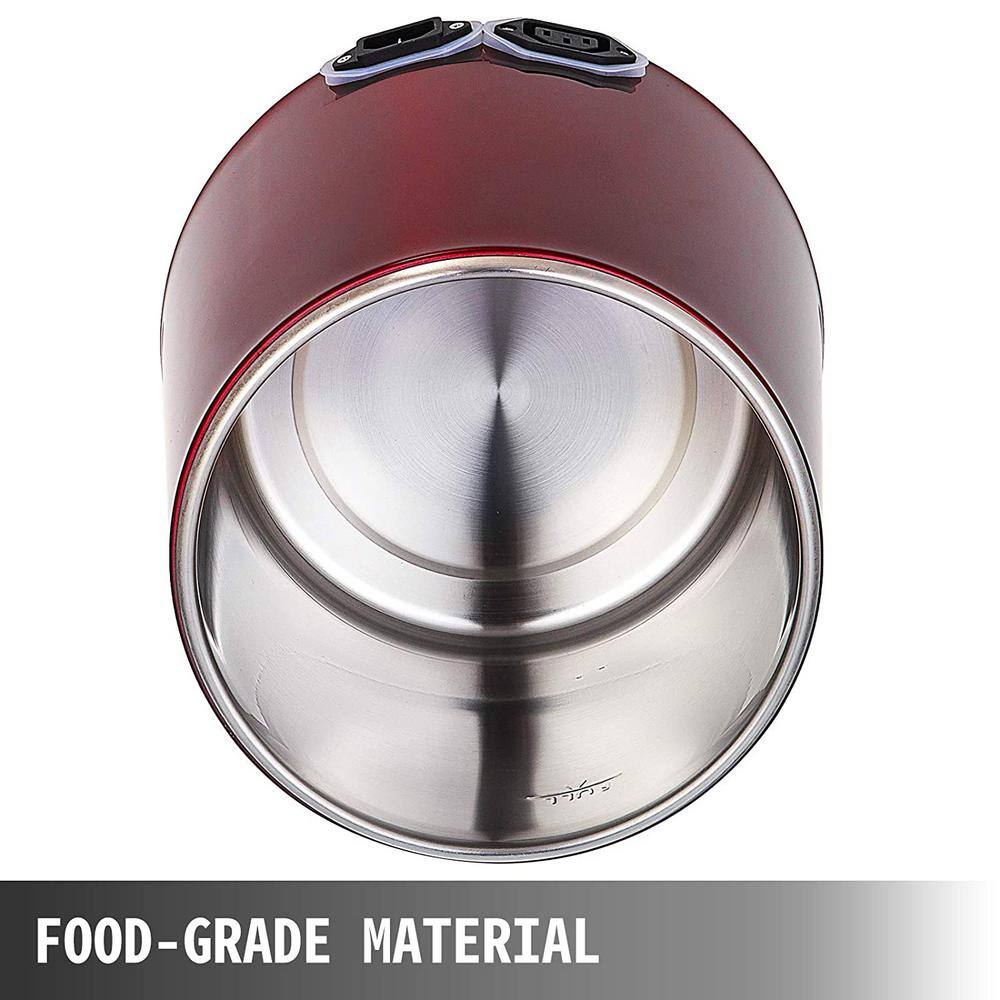 VEVOR  1.1 Gal. Water Distiller 750 Watt Dual-Button Distilled Water Maker 304 Stainless Steel Distilled Water Machine. Red