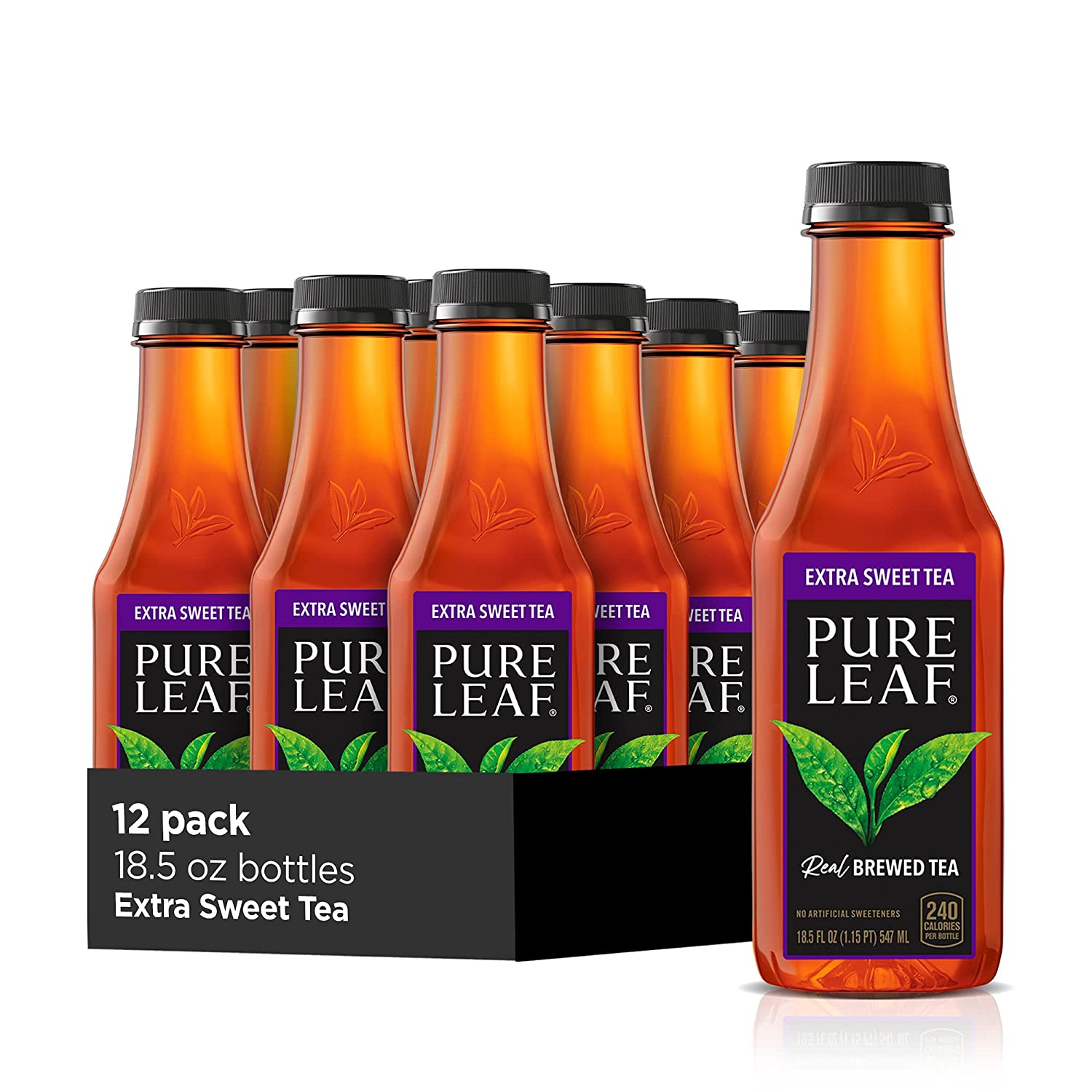 Pure Leaf Iced Real Brewed Black Tea. Extra Sweet. 18.5 Fl Oz (Pack of 12)
