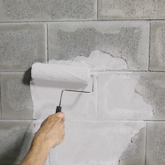 AMES  Block and Wall White Semi-gloss Solid Acrylic Waterproofer (1-Gallon)