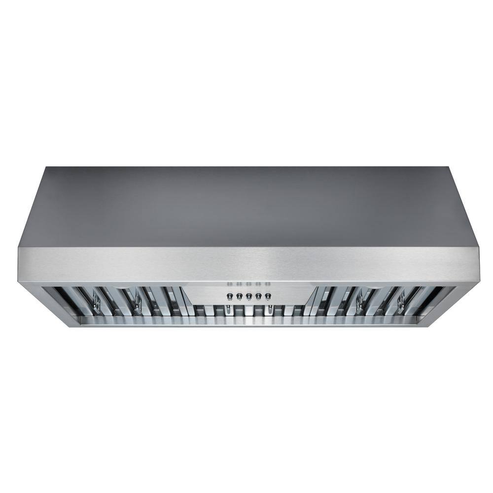 NXR EH3019 30 in. 800 CFM Under Cabinet Stainless Steel Range Hood with Stainless Steel Baffles