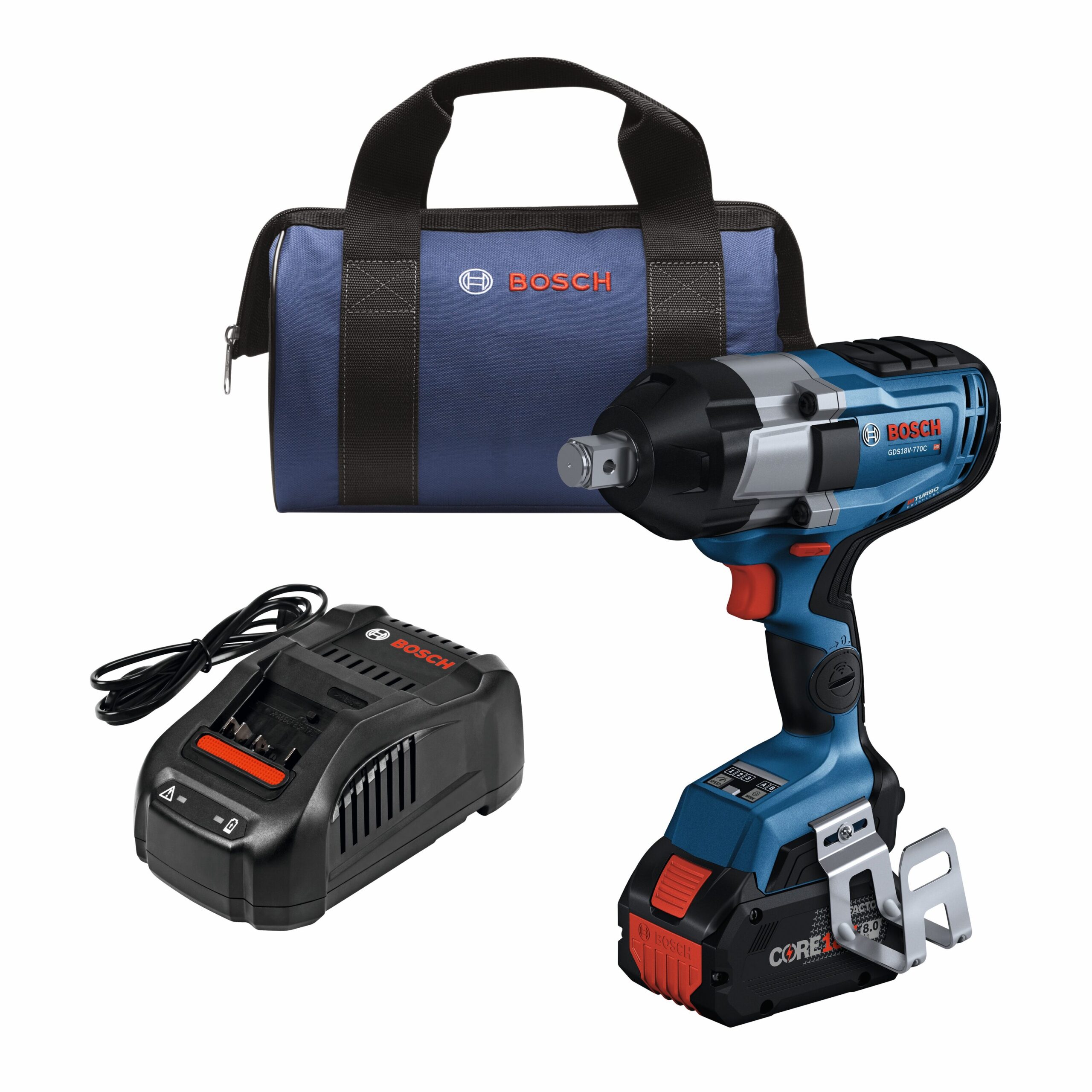 Bosch Variable Speed Brushless 3/4-in square Drive Cordless Impact Wrench (Battery Included)
