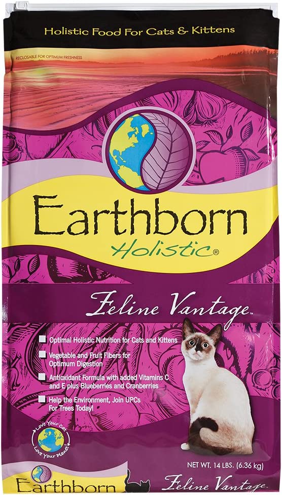 Earthborn Holistic Feline Vantage Natural Dry Cat Food 14 Pound (Pack of 1)