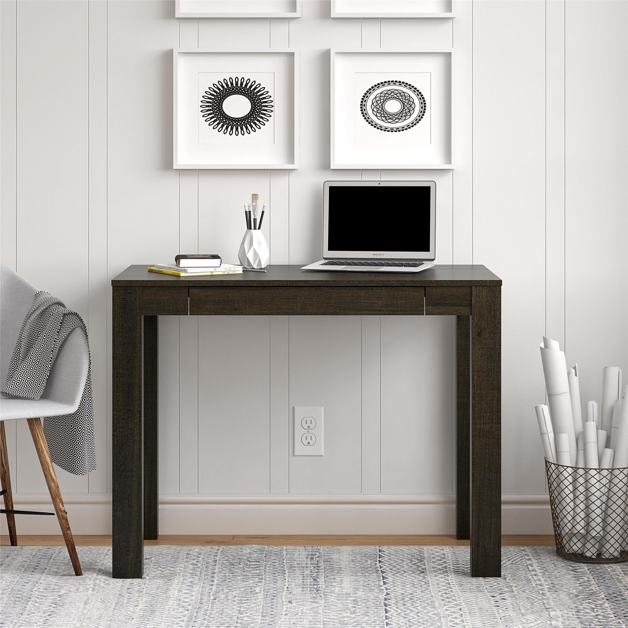 Mainstays Parsons Office Living Room Desk. Espresso Finish