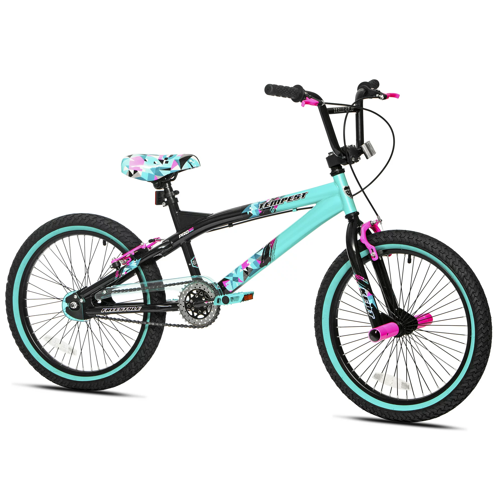 Kent Bicycles 20″ Girl-s Tempest Bicycles. Black/Aqua