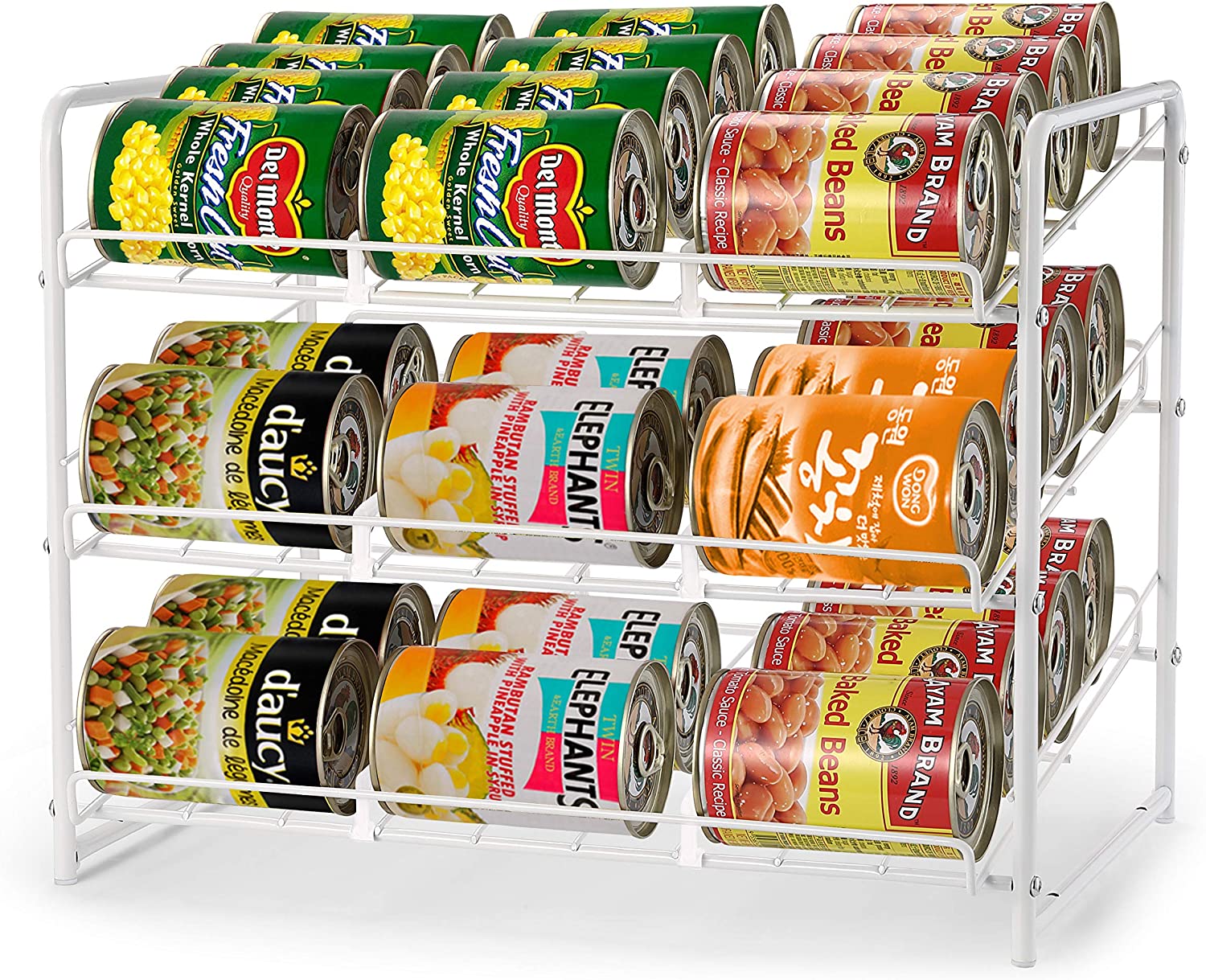 Simple Trending Can Rack Organizer for Kitchen Cabinet or Pantry