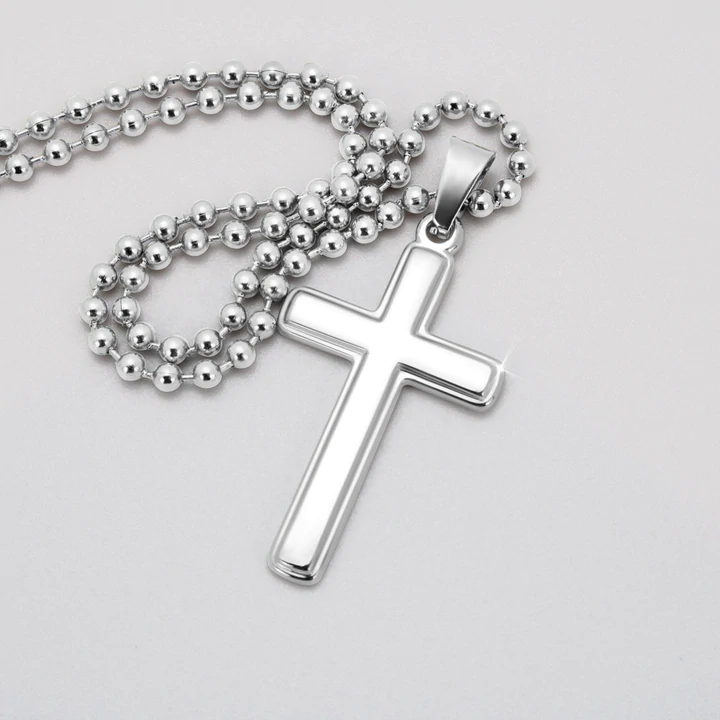 My Dearest friend – Personalized Cross Necklace