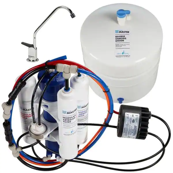 Home Master Artesian Full Contact with Permeate Pump Under Sink Reverse Osmosis System