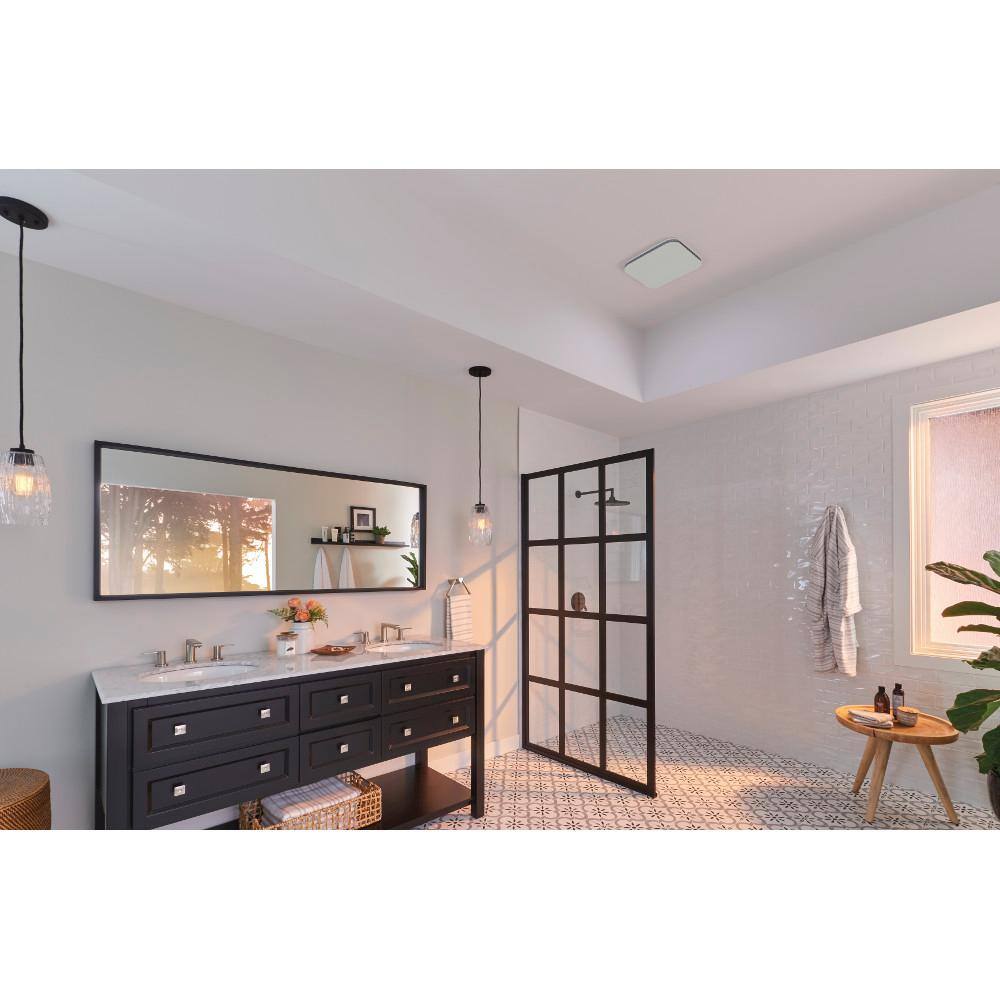 Broan-NuTone AERN110K Roomside Series 110 CFM Ceiling Bathroom Exhaust Fan with CleanCover ENERGY STAR