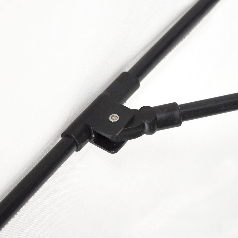 California Umbrella GSCUF758705-5407 7.5 ft. Matted Black Aluminum Market Patio Umbrella Fiberglass Ribs and Collar Tilt in Henna Sunbrella