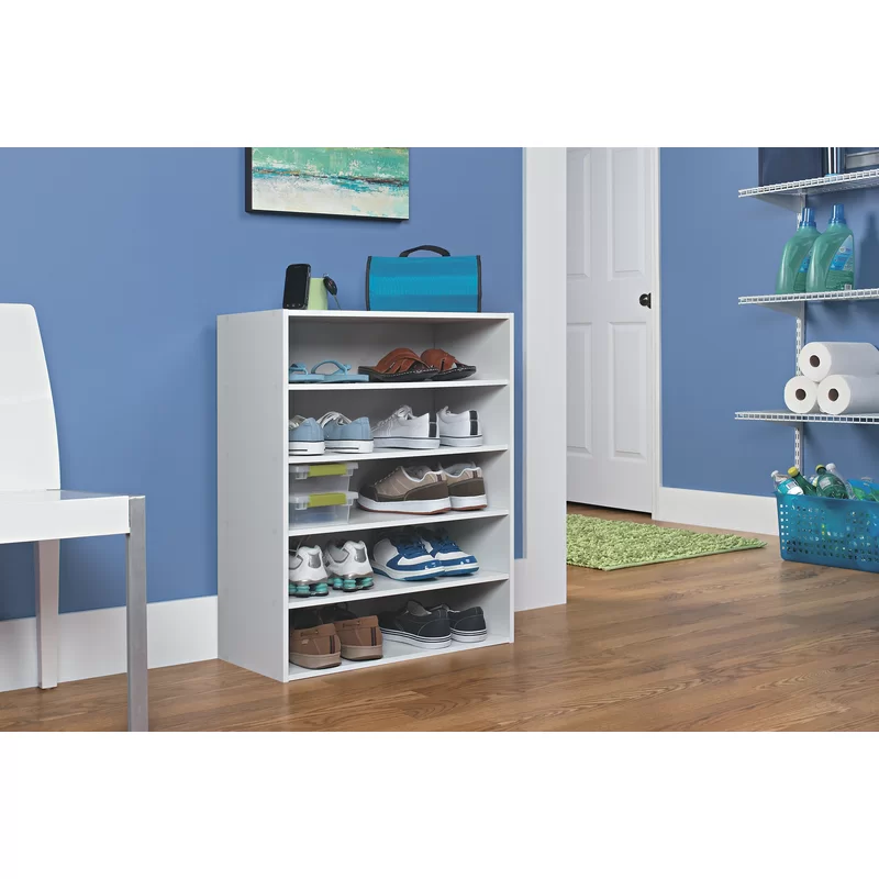 ClosetMaid 1565 Stackable 5-Shelf Organizer. White