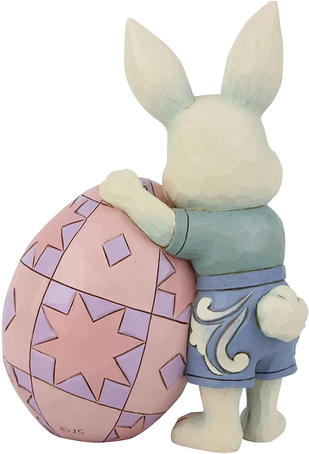 Enesco Jim Shore Heartwood Creek Pint Sized Boy Bunny with Egg Figurine