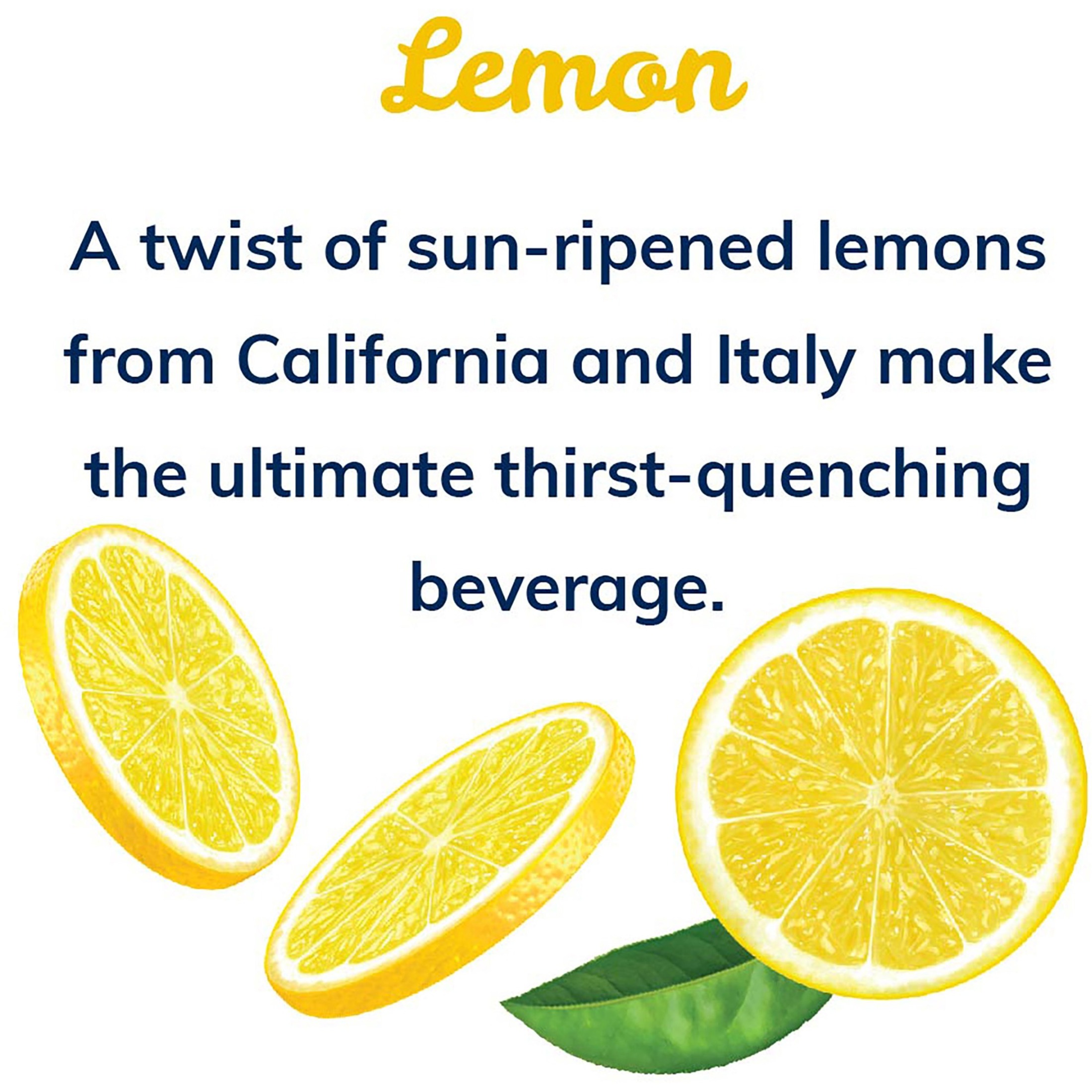 Crystal Geyser Natural Lemon Sparkling Spring Water