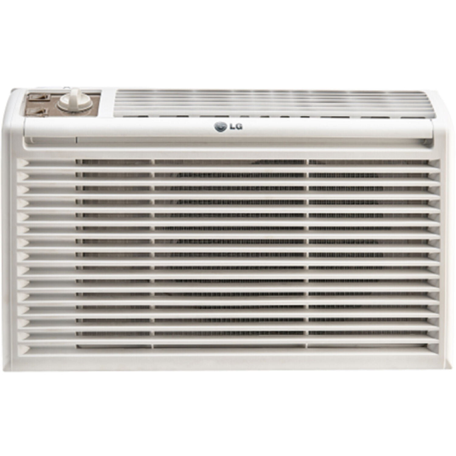 LG 5.000 BTU Window Air Conditioner. Cools 150 Sq.Ft. (10′ x 15′ Room Size). Quiet Operation. 2 Cooling & Fan Speeds. 2-Way Air Deflection. Washable Filter. 115V