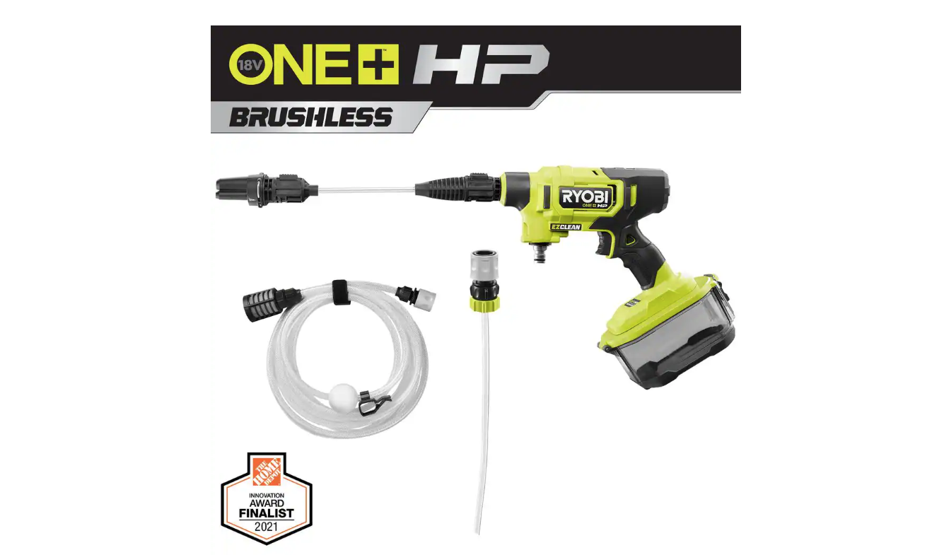 RYOBI RY121850VNM ONE+ HP 18V Brushless EZClean 600 PSI 0.7 GPM Cordless Cold Water Power Cleaner (Tool Only)