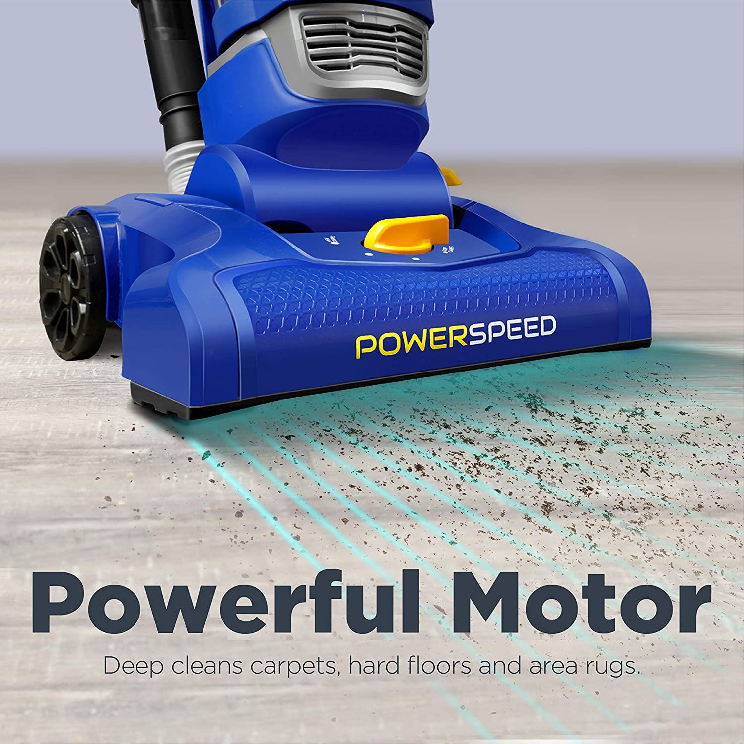 eureka NEU182A PowerSpeed Bagless Upright Vacuum Cleaner. Lite. Blue