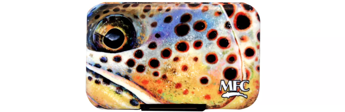Montana Fly Company Fly Box Poly with Optional Leaf- Sundell-s October Brown Face
