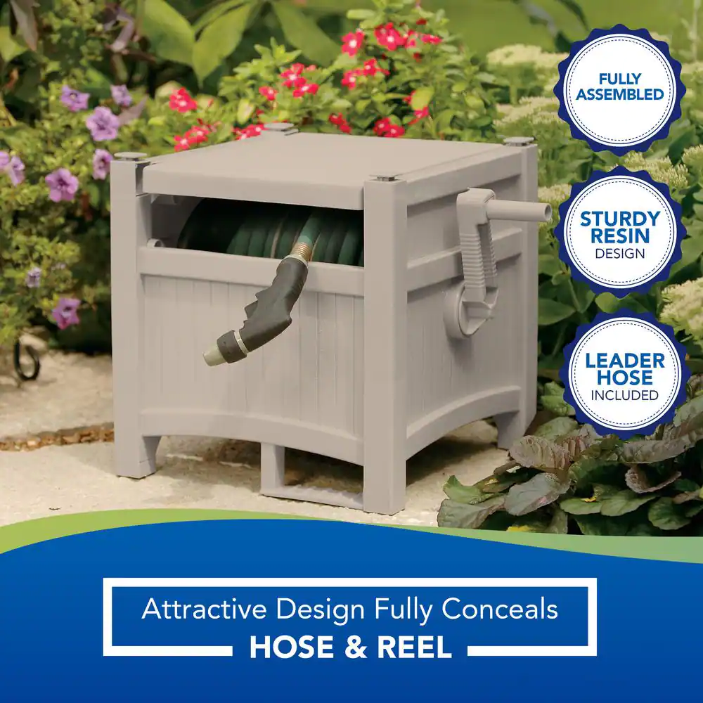 Suncast CPLPHH100D 100 ft. Hose Hideaway. Taupe