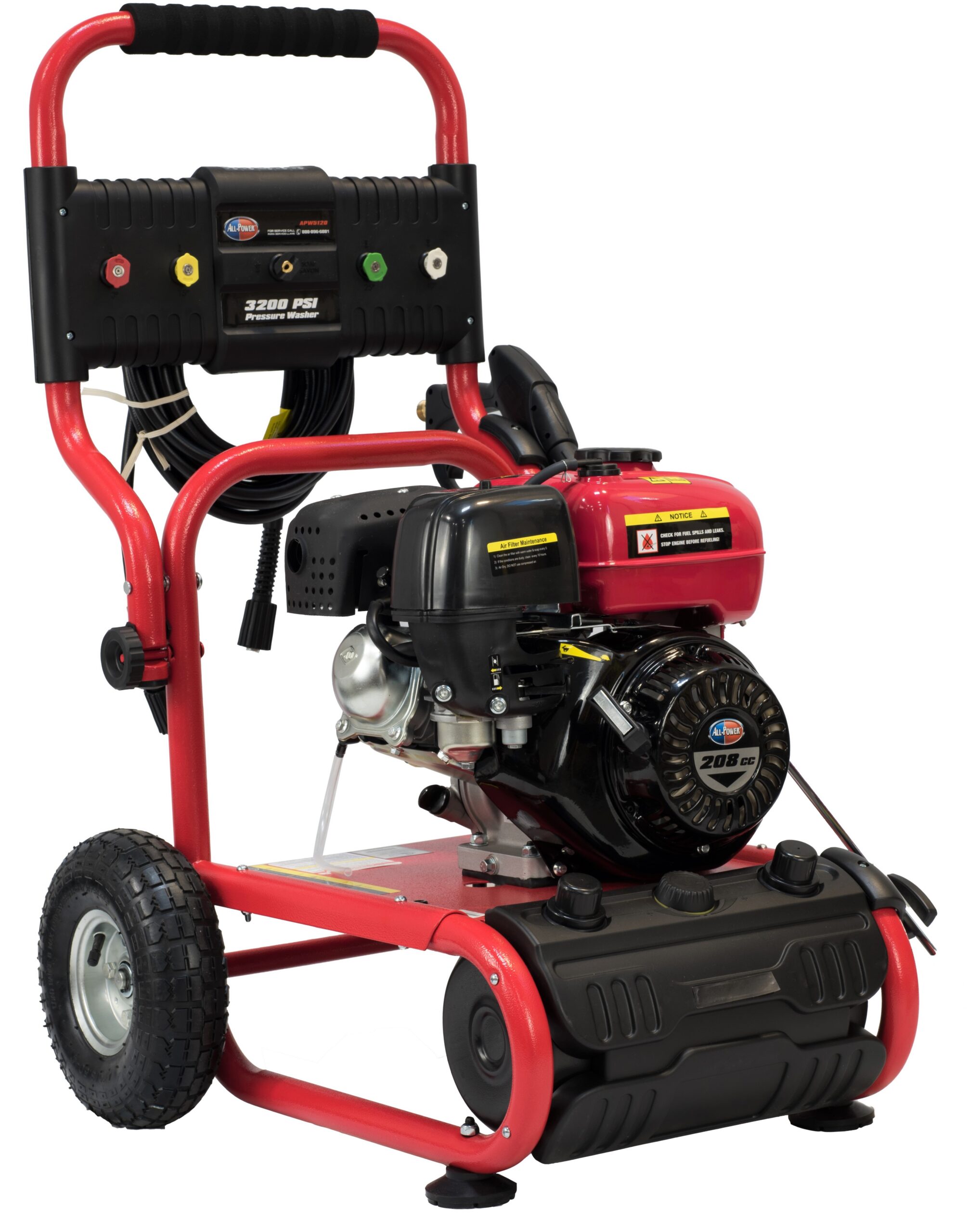 All Power Heavy Duty 3200 PSI. 2.6 GPM Gas Pressure Washer. Power Washer for Outdoor Cleaning. APW5120