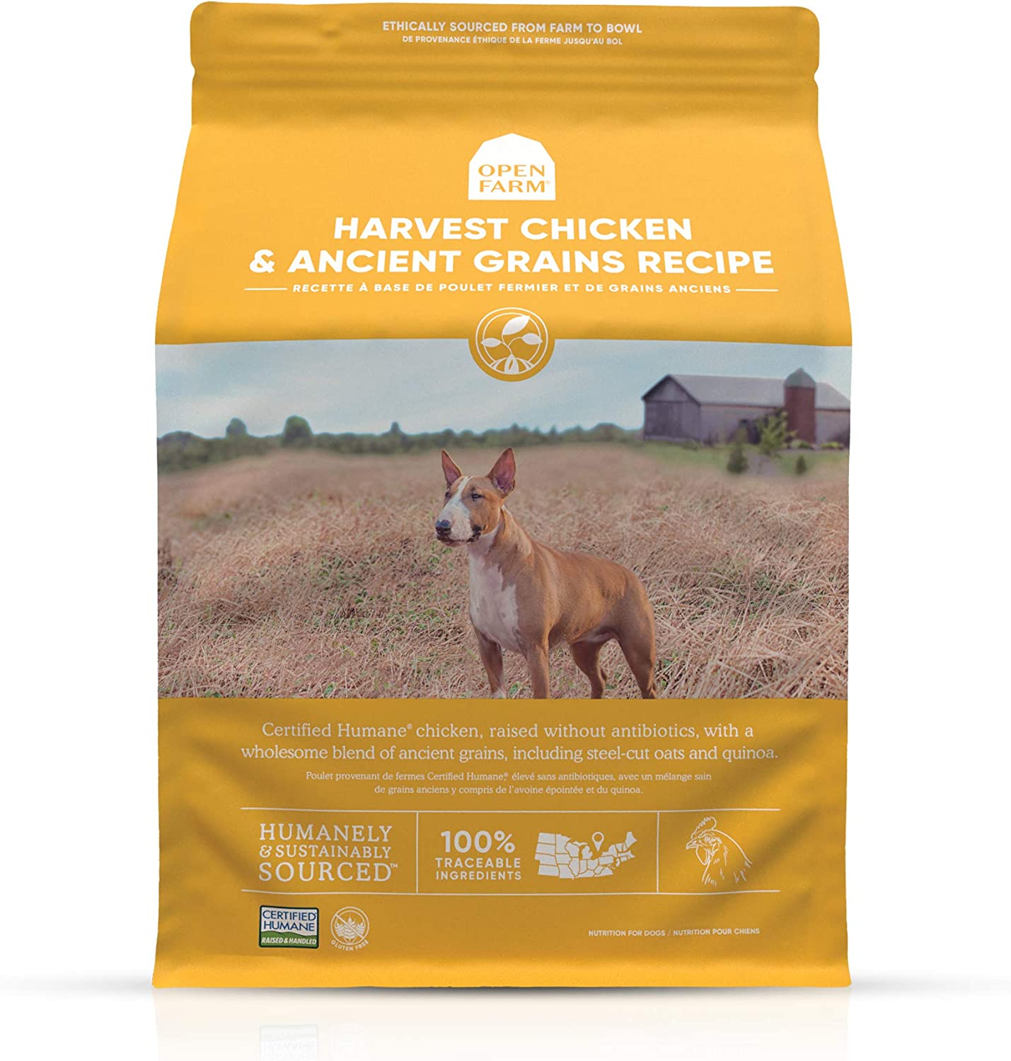 Open Farm Harvest Chicken & Ancient Grains Dry Dog Food 11 Pound (Pack of 1)