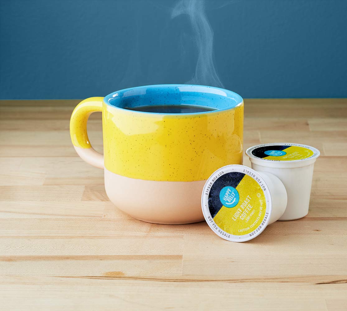 Happy Belly 100 Ct. Light Roast Coffee Pods Morning Light Compatible with Keurig 2.0 K-Cup Brewers