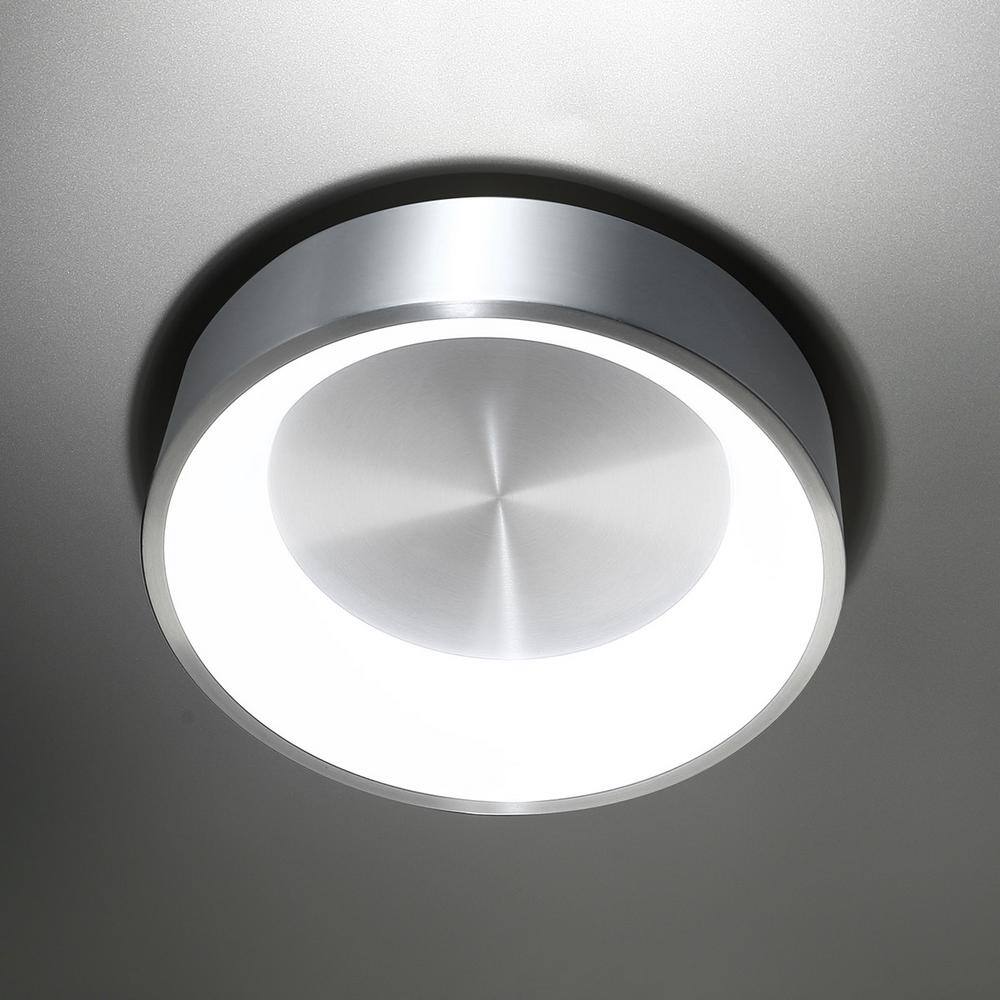 WAC Lighting  Corso 23 in. 1-Light 3000K Brushed Aluminum LED Flush Mount