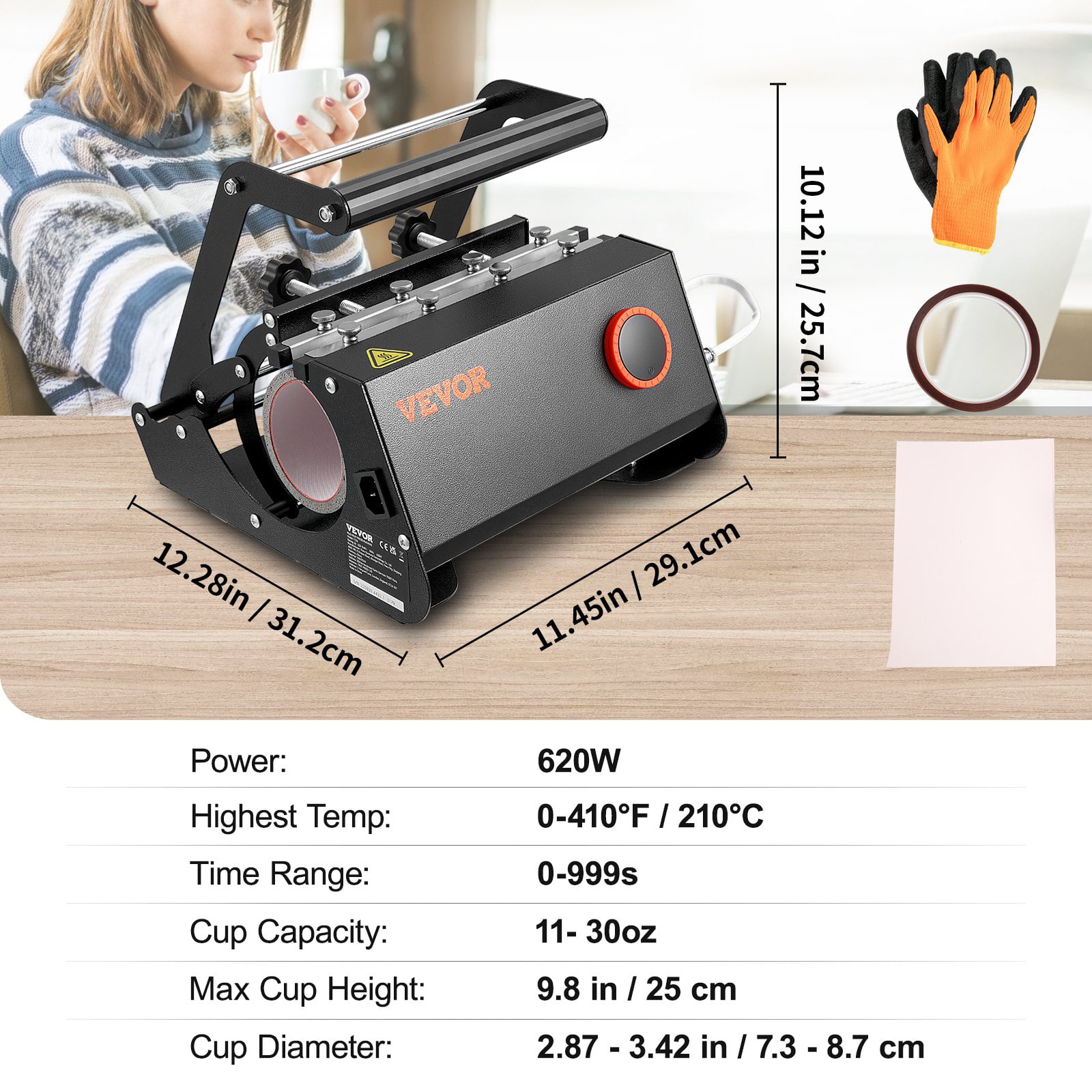 30oz Tumbler Heat Press for Sublimation Transfer