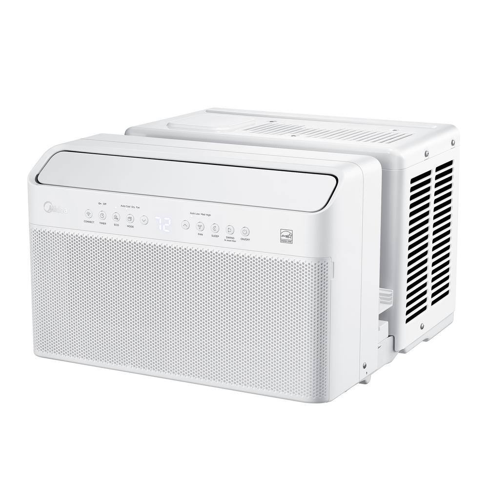 Midea MAW12V1QWT 12.000 BTU U-Shaped Inverter Window Air Conditioner WiFi. 9X Quieter. Over 35% Energy Savings ENERGY STAR MOST EFFICIENT