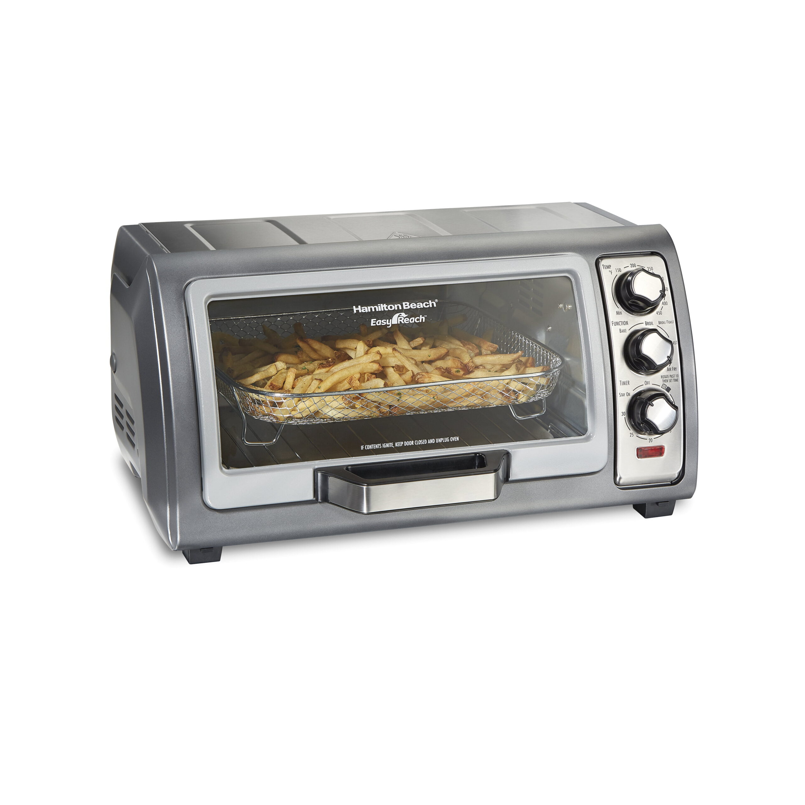 Hamilton Beach Sure Crisp Air Fryer Toaster Oven. 6 Slice. Stainless Steel. 31523