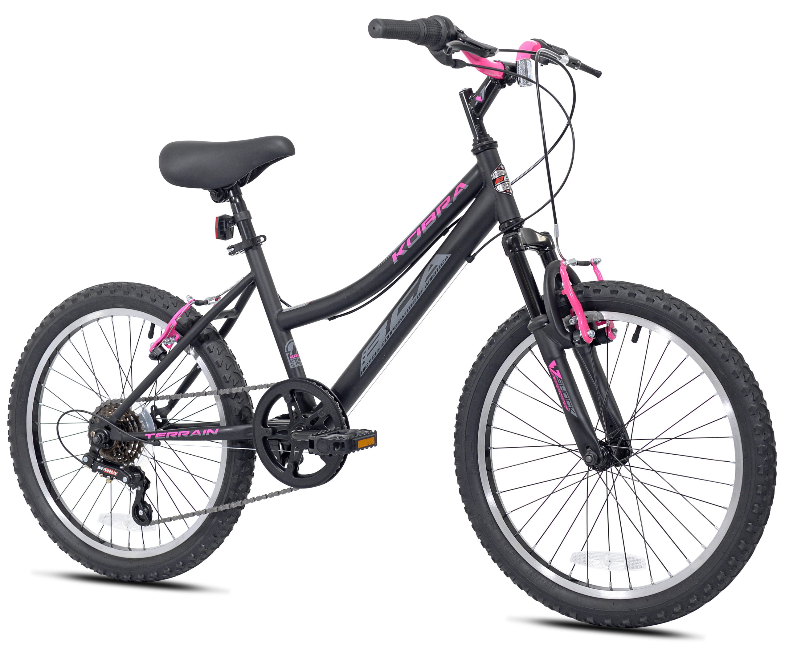 BCA 20-inch Girl-s Kobra Mountain Bike. Black/Pink