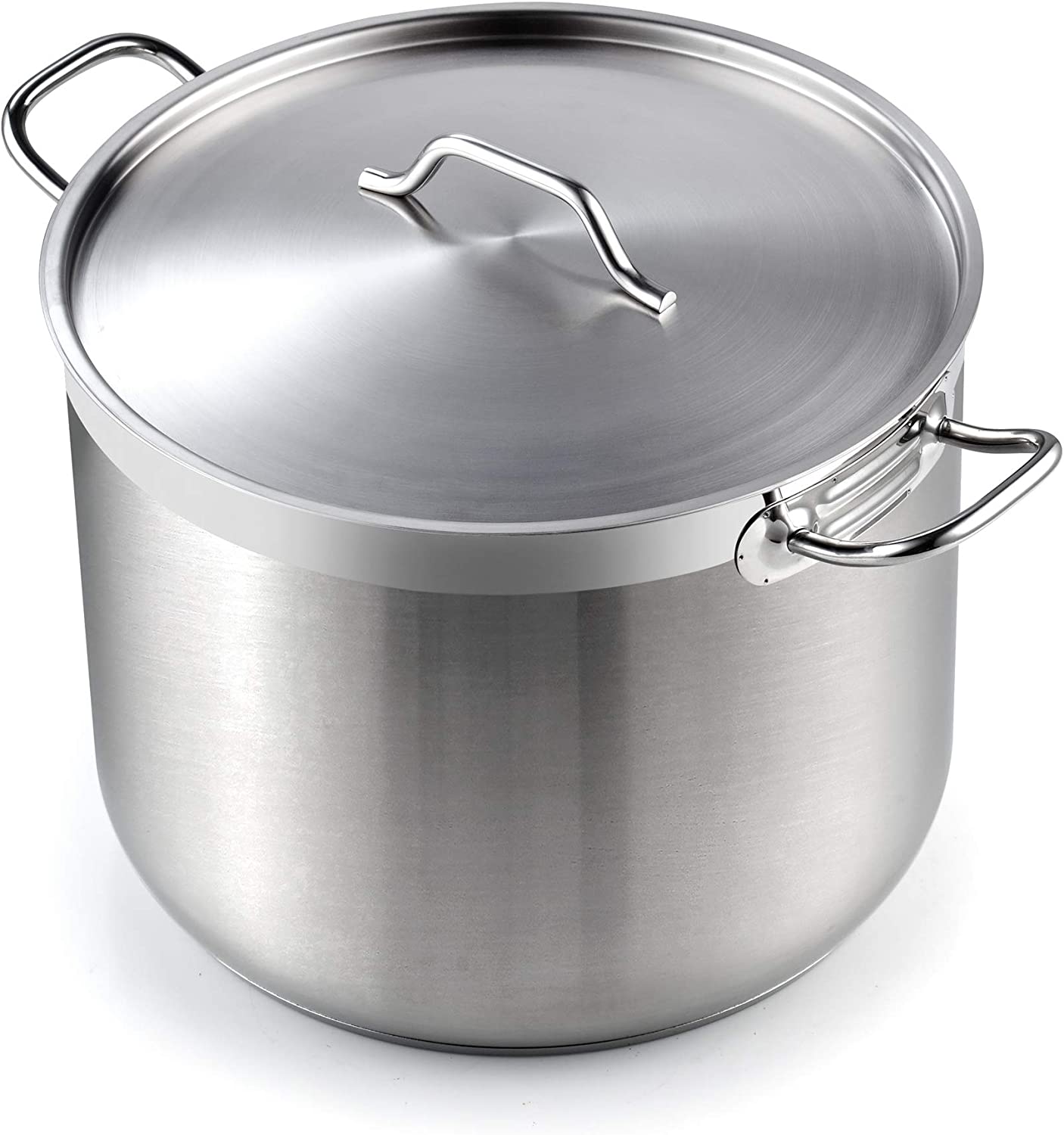 Cooks Standard 2616 Standard Professional Grade Lid 30 Quart Stainless Steel Stockpot. Silver