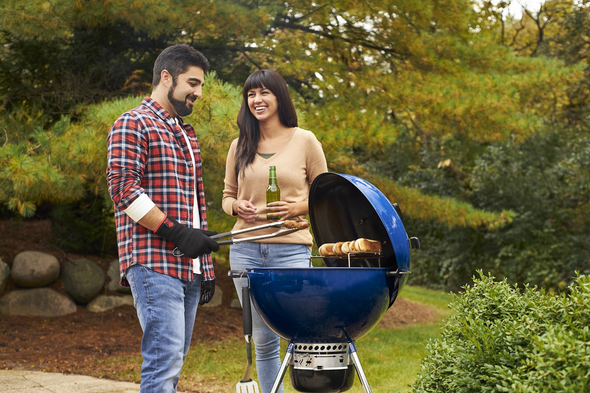 Weber Master-Touch 22″ Charcoal Grill. Deep Ocean Blue