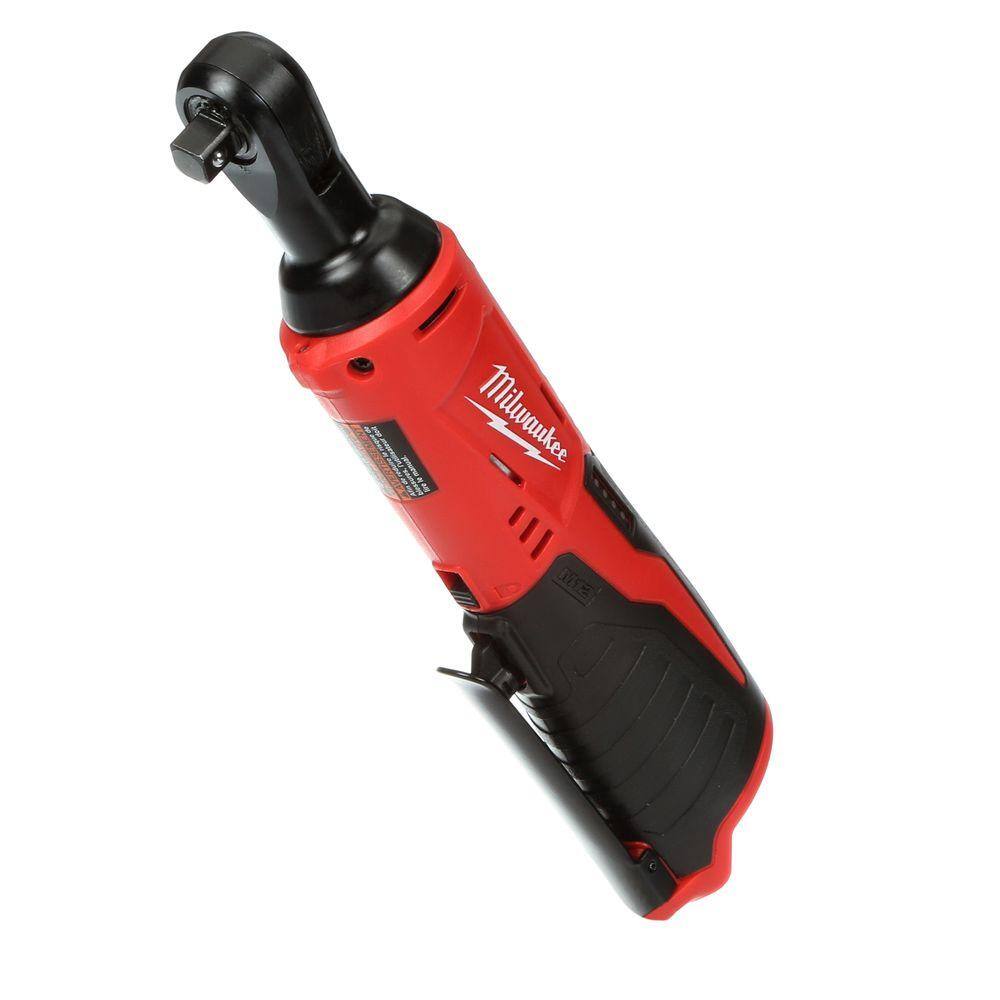 Milwaukee 2457-20-48-11-2420 M12 12V Lithium-Ion Cordless 3/8 in. Ratchet with M12 2.0Ah Battery