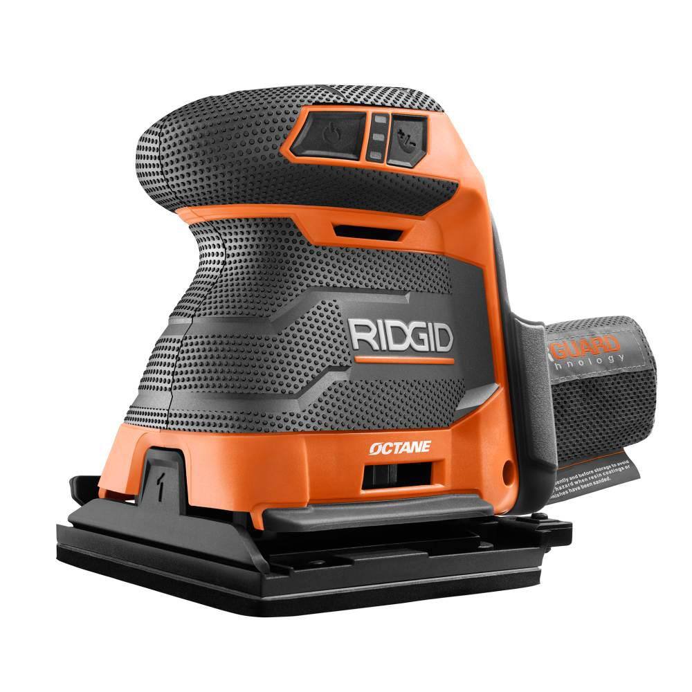 RIDGID R86064B 18V OCTANE Brushless Cordless 3-Speed 1/4 Sheet Sander