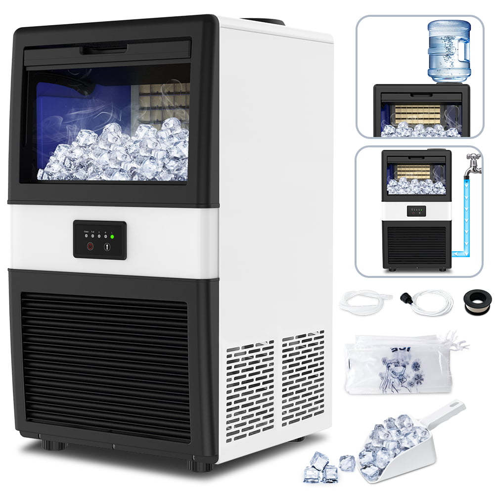LifePlus Commercial Ice Maker Machine Under Counter 70LBS/24H. Auto Clean for Home Bar. Shop. Office