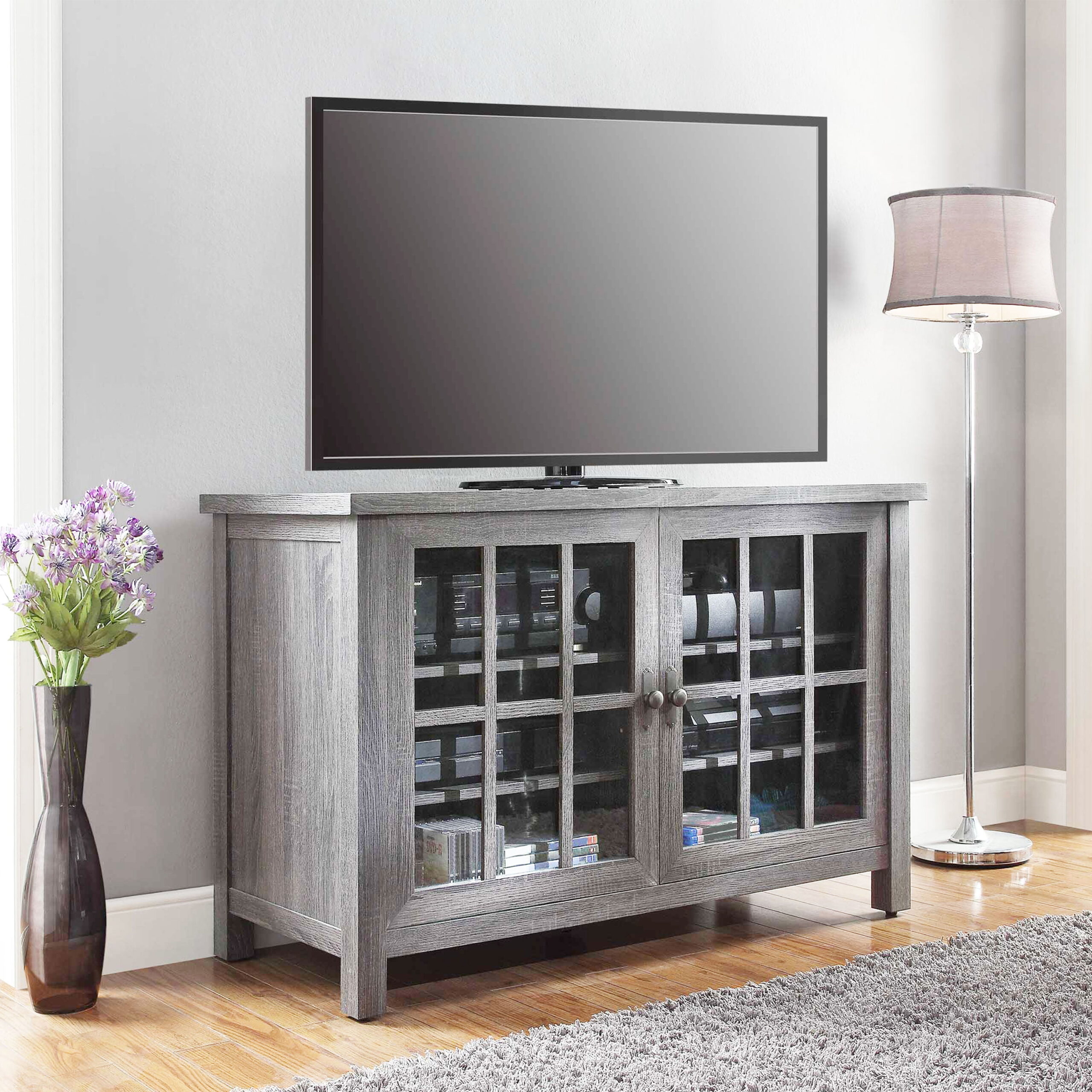 Better Homes & Gardens Oxford Square TV Stand for TVs up to 55″. Gray