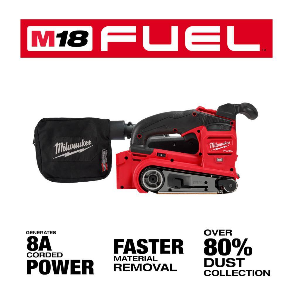 Milwaukee 2832-20 M18 FUEL 18-Volt Lithium-Ion Cordless Belt Sander (Tool-Only)
