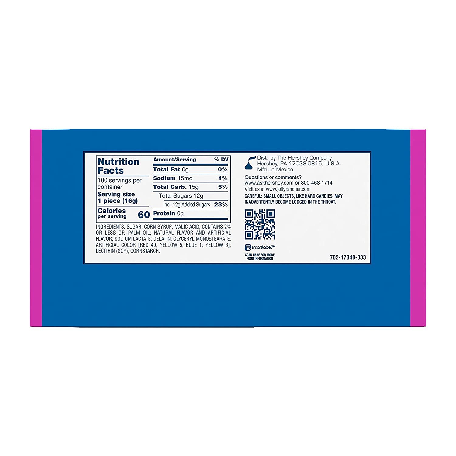 JOLLY RANCHER Assorted Fruit Flavored Filled Pops. 0.56 oz Bulk Box (100 Pieces)