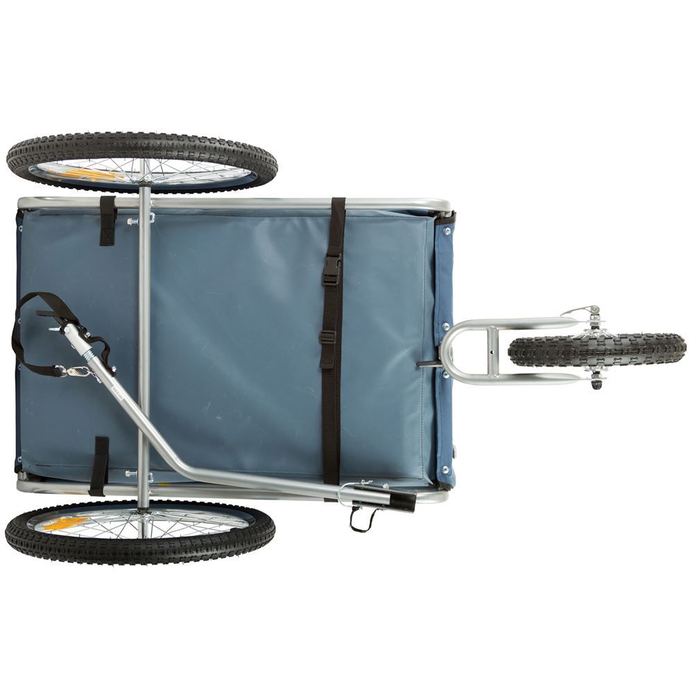 Rage Powersports Bicycle Dog Trailer Carrier. Blue. 56.25″L x 29.50″W x 36″H