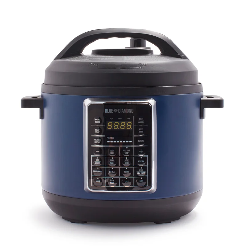 Blue Diamond CC004430-001 6QT Ceramic Nonstick Weekday Wonder 16-in-1 Pressure Cooker. Slow Cooker and More