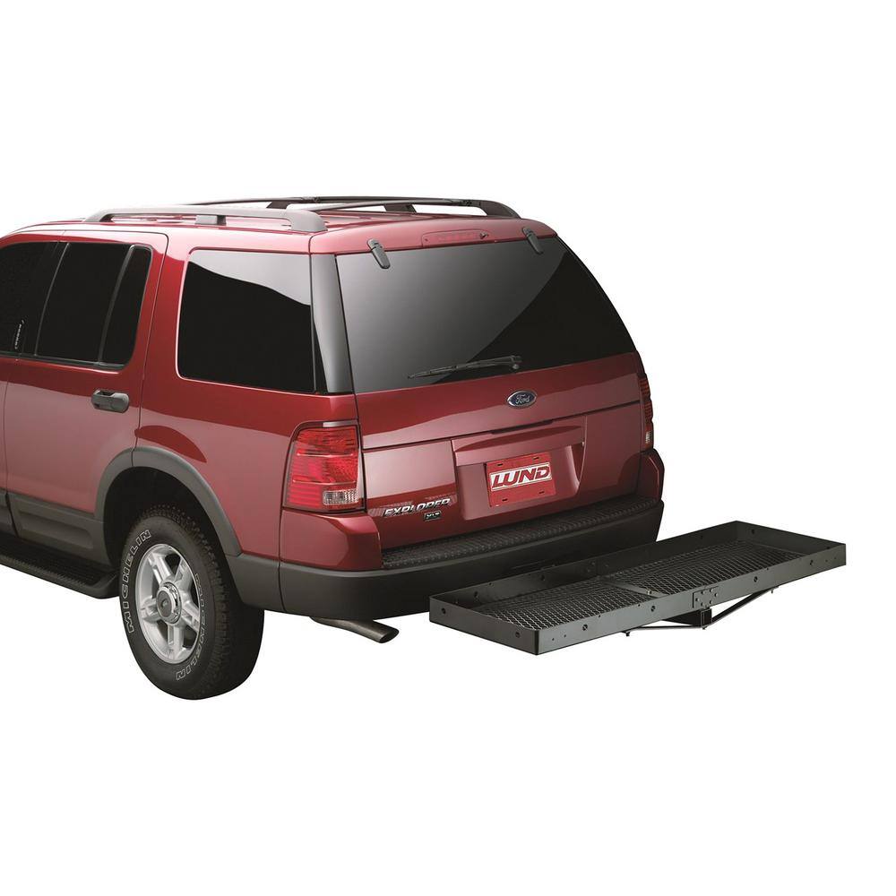 Lund 601010 500 lb. Capacity 61 in. x 21 in. Steel High Mount Cargo Carrier for 2 in. Receiver