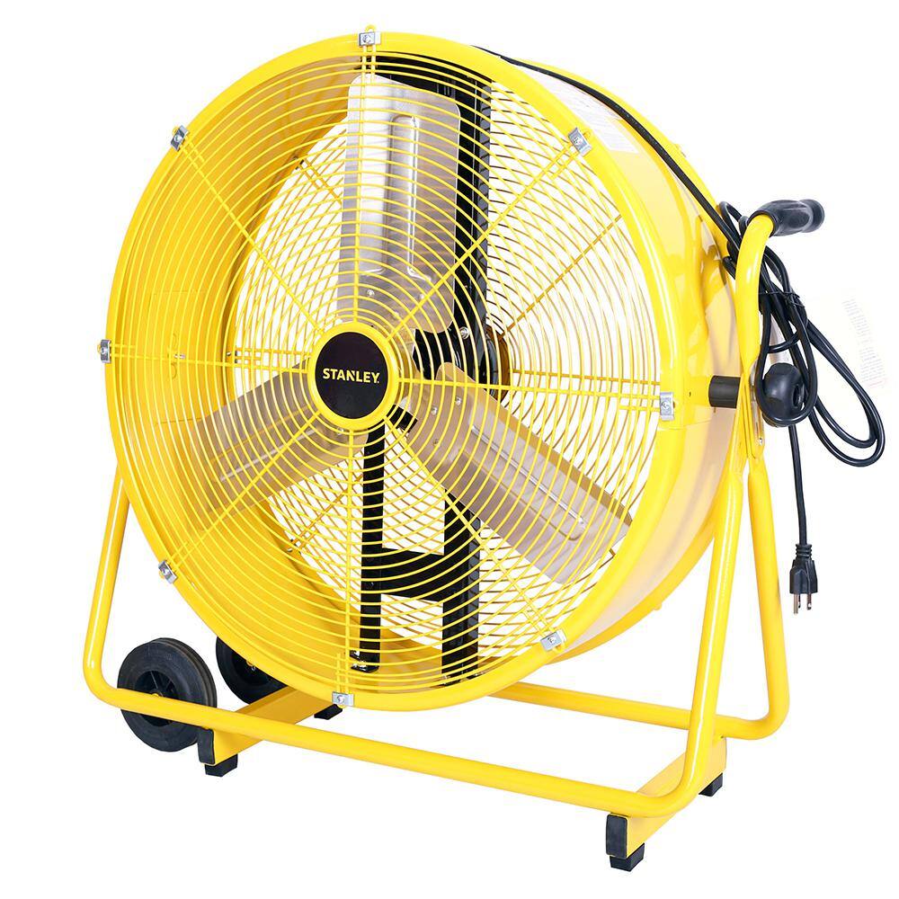 Stanley ST-24DCT 24 in. 2-Speed Direct Drive Cradle Drum Fan with Adjustable Tilt