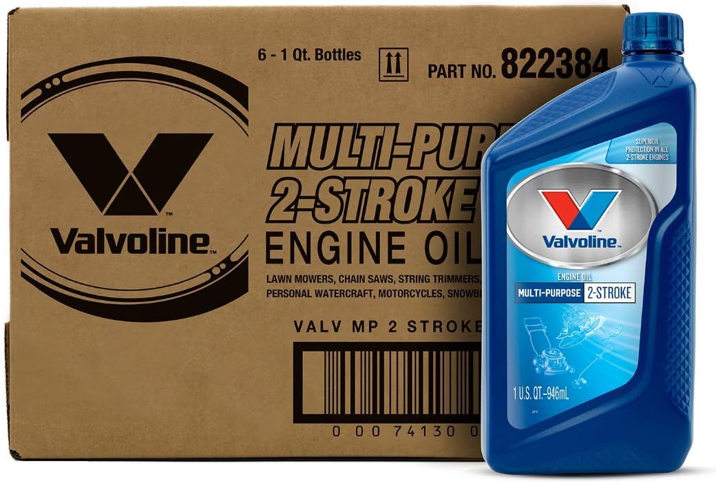 Valvoline 2-Cycle Multi-Purpose TCW-3 Motor Oil 1 QT. Case of 6